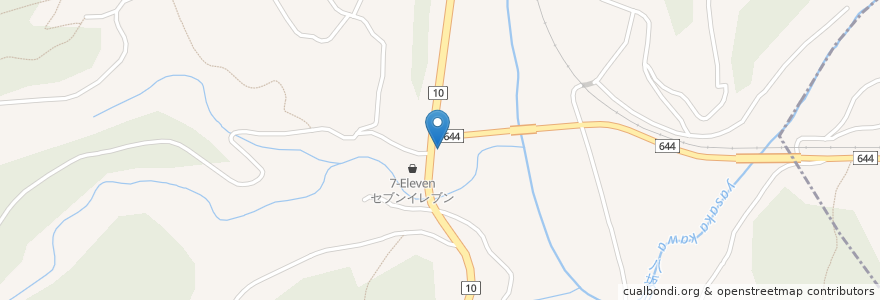 Mapa de ubicacion de 藤原幼稚園赤松分園(休園中) en Japón, Prefectura De Ōita, 速見郡, 日出町.
