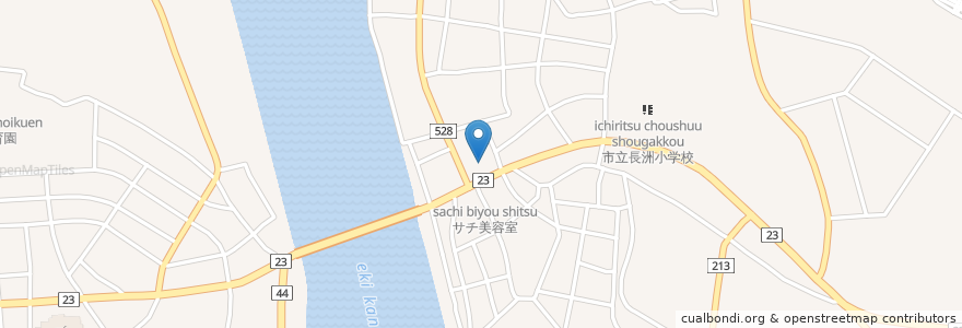 Mapa de ubicacion de 長州葵保育園 en 日本, 大分県, 宇佐市.