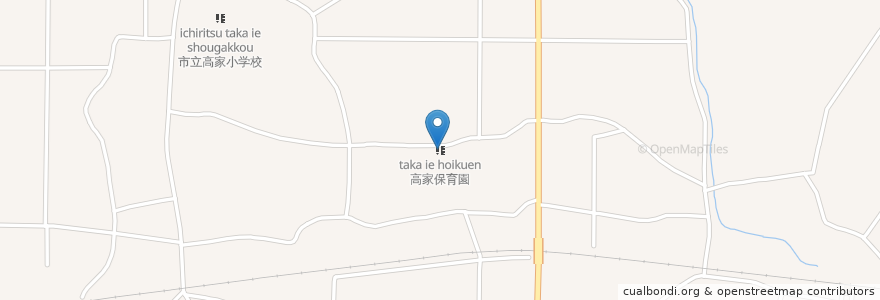 Mapa de ubicacion de 高家保育園 en 日本, 大分県, 宇佐市.