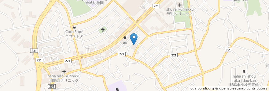 Mapa de ubicacion de たばる愛児保育園 en 日本, 沖縄県, 那覇市.