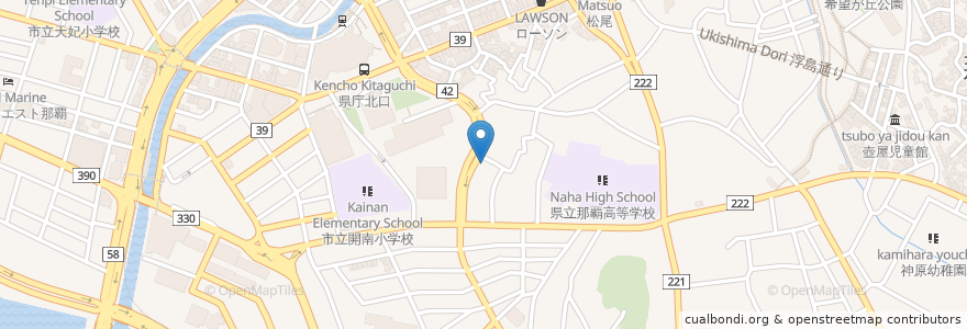 Mapa de ubicacion de 農畜産業振興機構那覇事務所 en Japan, Präfektur Okinawa, 那覇市.