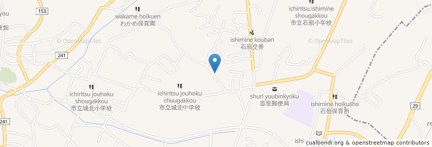 Mapa de ubicacion de 那覇市立城北保育所 en 日本, 沖縄県, 那覇市.
