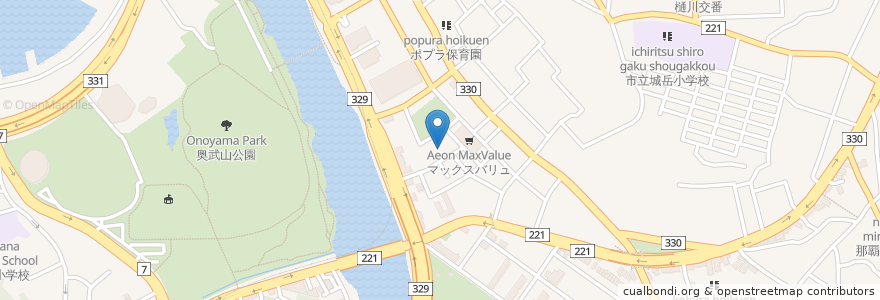 Mapa de ubicacion de 那覇社会保険事務所 en Japon, Préfecture D'Okinawa, 那覇市.