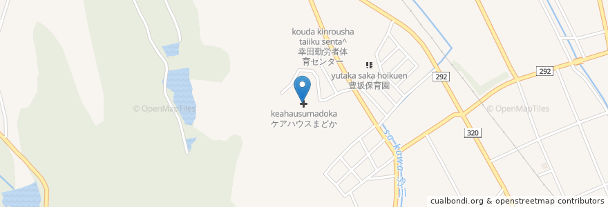 Mapa de ubicacion de まどかの郷 en ژاپن, 愛知県, 額田郡, 幸田町.