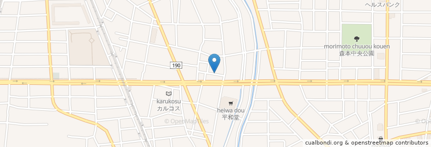 Mapa de ubicacion de 一宮市立牛野児童遊園 en Japón, Prefectura De Aichi, 一宮市.
