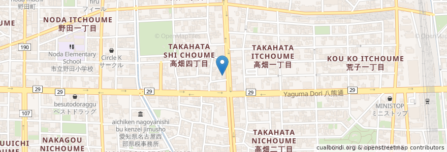 Mapa de ubicacion de 中川区在宅介護支援センター en Japan, Aichi Prefecture, Nagoya, Nakagawa Ward.