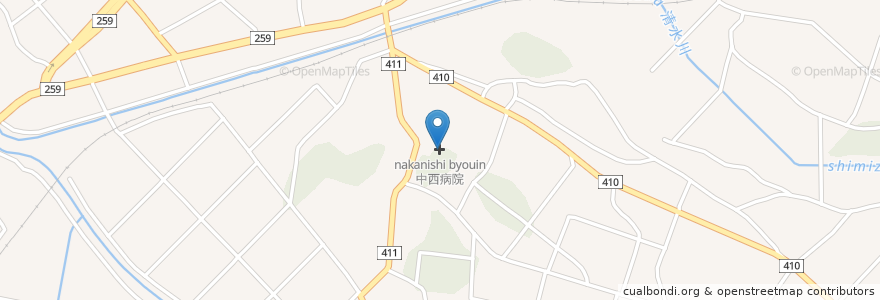 Mapa de ubicacion de 中西病院 en Japan, Aichi Prefecture, Toyohashi.