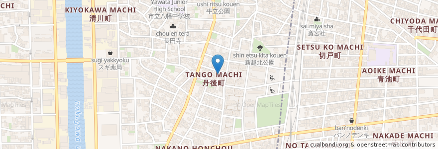 Mapa de ubicacion de 中野保育園 en Japan, 愛知県, Nagoya, 中川区.