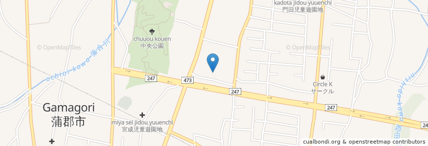 Mapa de ubicacion de 乙姫児童遊園地 en Japão, 愛知県, 蒲郡市.