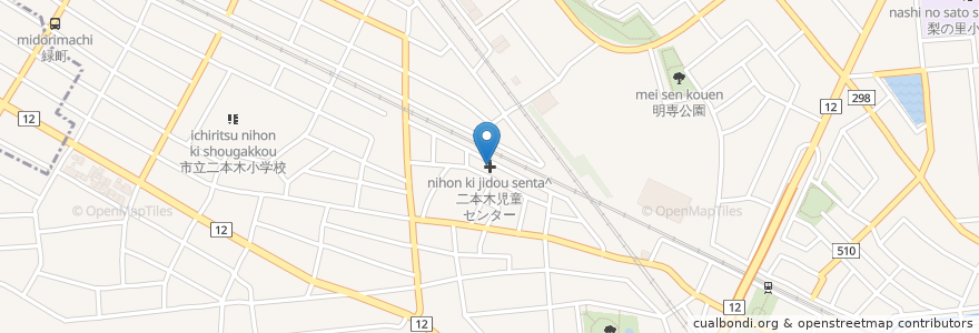 Mapa de ubicacion de 二本木児童センター en ژاپن, 愛知県, 安城市.