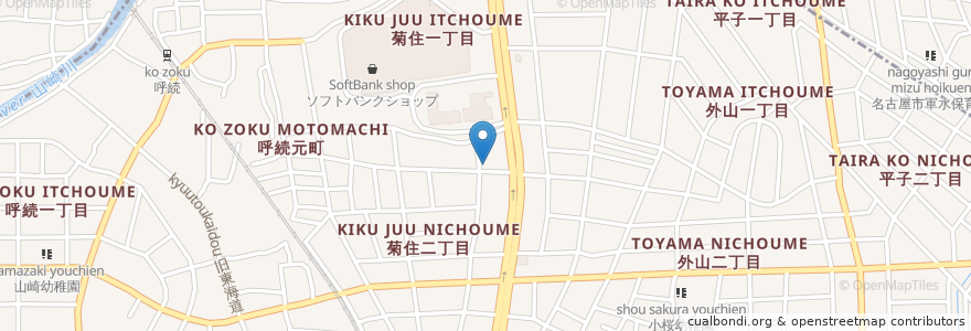 Mapa de ubicacion de 北村病院 en Jepun, 愛知県, 名古屋市, 南区.