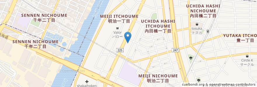 Mapa de ubicacion de 南警察署内田橋交番 en Giappone, Prefettura Di Aichi, 名古屋市.
