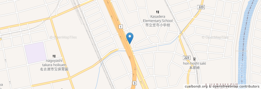 Mapa de ubicacion de 南警察署本星崎交番 en Japan, Aichi Prefecture, Nagoya, Minami Ward.