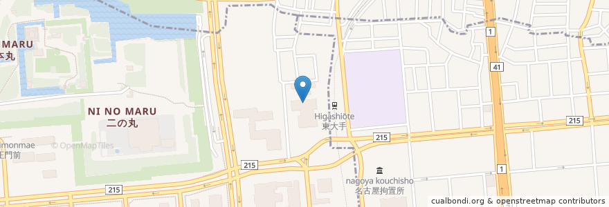 Mapa de ubicacion de 名古屋入国管理局 en Japan, Aichi Prefecture, Nagoya.