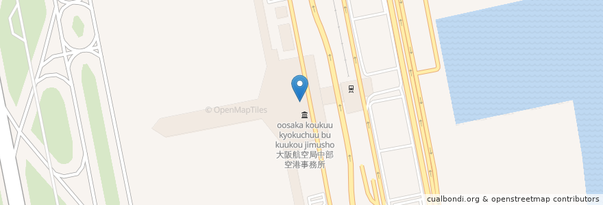 Mapa de ubicacion de 名古屋入国管理局中部空港支局 en Japonya, 愛知県, 常滑市.