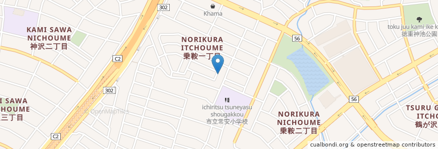 Mapa de ubicacion de 名古屋市のりくら保育園 en Япония, Айти, 名古屋市, 緑区.