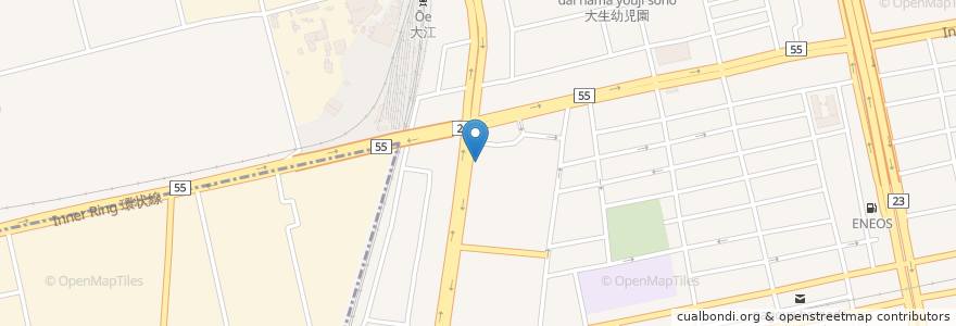 Mapa de ubicacion de 名古屋市宝生保育園 en Japon, Préfecture D'Aichi, 名古屋市, 南区.