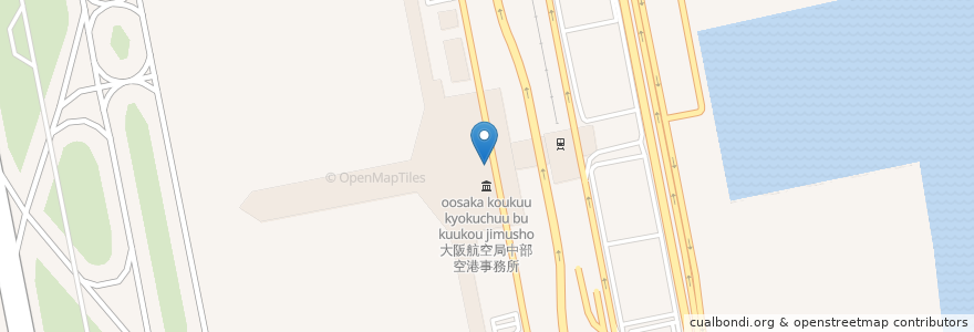 Mapa de ubicacion de 名古屋植物防疫所中部空港支所 en Япония, Айти, Токонамэ.