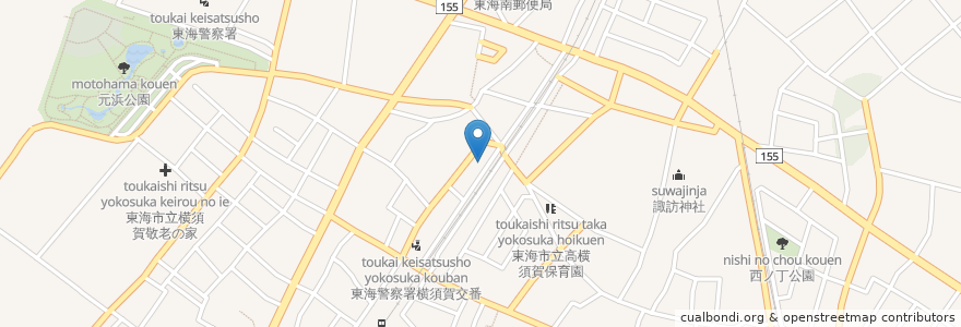 Mapa de ubicacion de 名古屋法務局東海出張所 en Япония, Айти, 東海市.