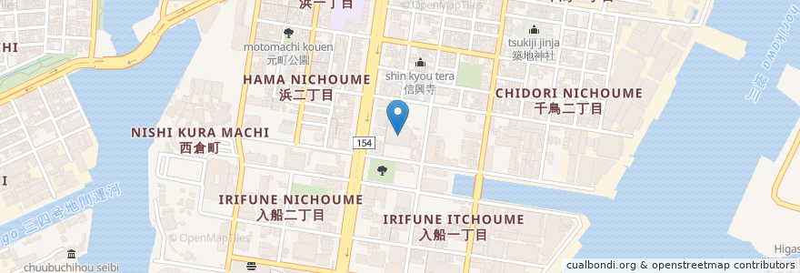 Mapa de ubicacion de 名古屋港湾福利厚生協会臨港病院 en Giappone, Prefettura Di Aichi, 名古屋市, 港区.