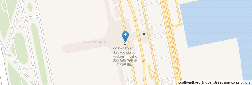 Mapa de ubicacion de 名古屋税関中部空港税関支署 en 일본, 아이치현, 도코나메시.