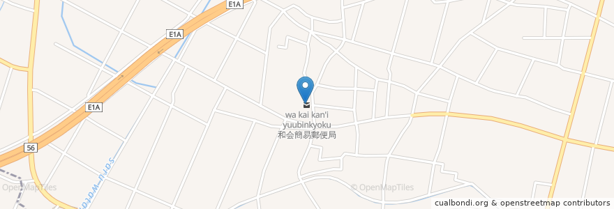 Mapa de ubicacion de 和会簡易郵便局 en Japan, 愛知県, 豊田市.