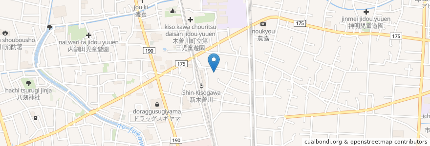 Mapa de ubicacion de 国井病院 en Jepun, 愛知県, 一宮市.