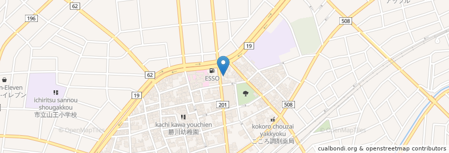 Mapa de ubicacion de 在宅介護支援センター勝川 en Japonya, 愛知県, 春日井市.