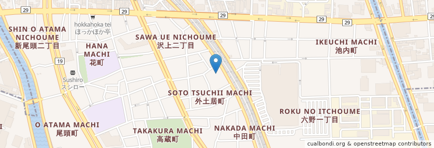 Mapa de ubicacion de 大乗幼稚園 en Japan, Aichi Prefecture, Nagoya, Atsuta Ward.