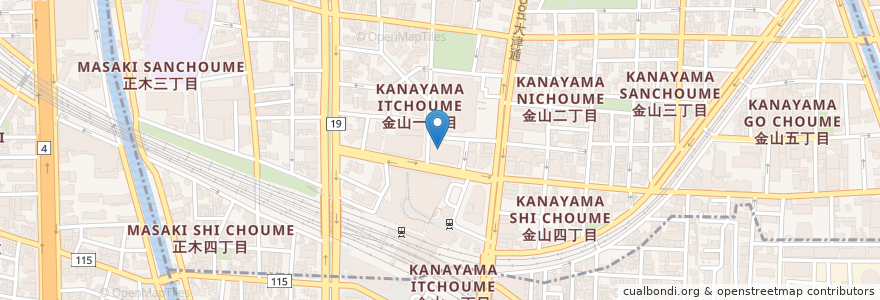 Mapa de ubicacion de 宇宙航空研究開発機構名古屋駐在員事務所 en Japão, 愛知県, Nagoia, 中区.