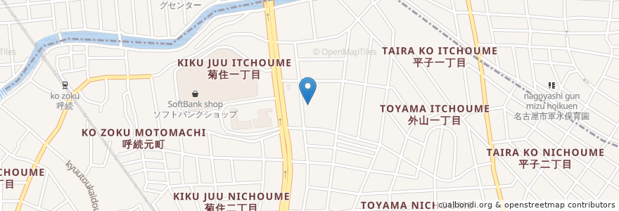 Mapa de ubicacion de 市立菊住小学校 en Japonya, 愛知県, 名古屋市, 南区.