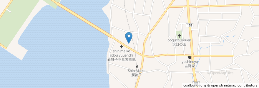 Mapa de ubicacion de 新舞子児童遊園地 en 日本, 愛知県, 知多市.