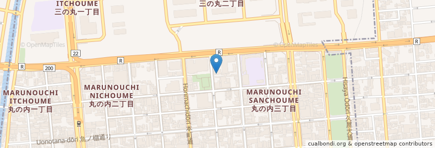 Mapa de ubicacion de 日本郵政公社監査室愛知監査室 en Япония, Айти, 名古屋市, 中区.