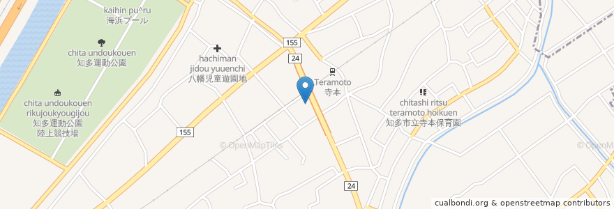 Mapa de ubicacion de 明愛幼稚園 en Japão, 愛知県, 知多市.
