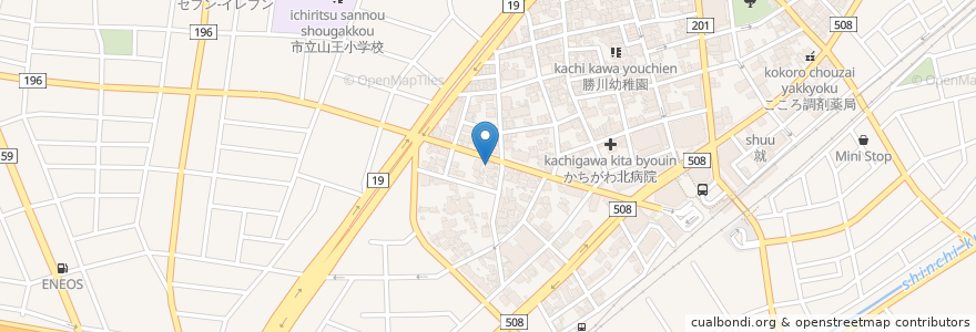 Mapa de ubicacion de 春日井勝川郵便局 en 일본, 아이치현, 春日井市.