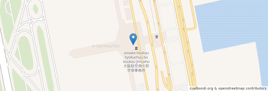 Mapa de ubicacion de 東京管区気象台中部航空地方気象台 en Japão, 愛知県, 常滑市.