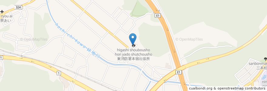 Mapa de ubicacion de 東消防署本宿出張所 en 日本, 愛知県, 岡崎市.
