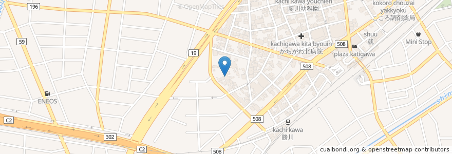 Mapa de ubicacion de 瑞雲保育園 en Japonya, 愛知県, 春日井市.