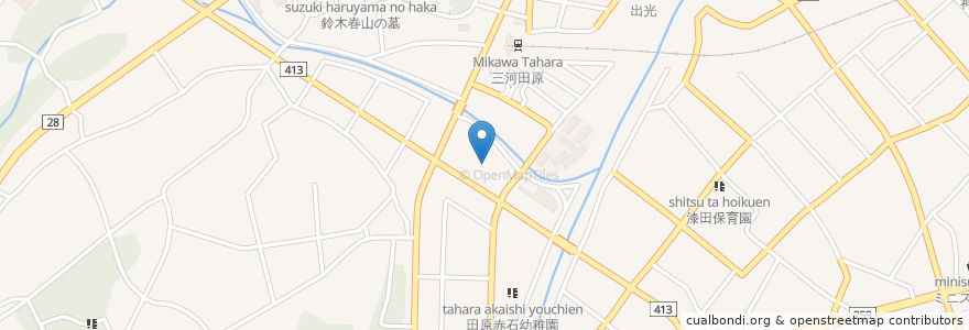 Mapa de ubicacion de 田原町福祉センター en Japan, Präfektur Aichi, 田原市.