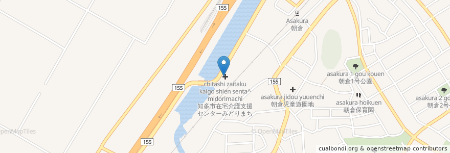 Mapa de ubicacion de 知多市在宅介護支援センターみどりまち en 日本, 愛知県, 知多市.