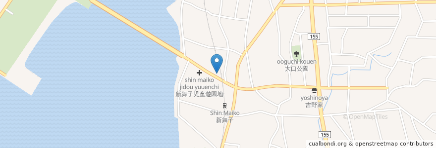Mapa de ubicacion de 知多警察署知多南部交番 en Japón, Prefectura De Aichi, 知多市.
