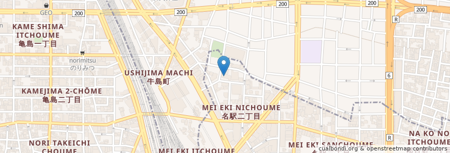 Mapa de ubicacion de 社会福祉法人永信会　特別養護老人ホーム永生苑 en ژاپن, 愛知県, 名古屋市, 中村区.