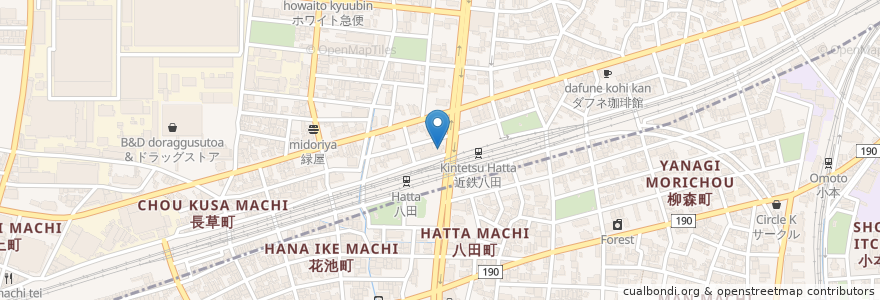 Mapa de ubicacion de 福友会八田なみき病院 en Япония, Айти, 名古屋市, 中村区.