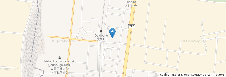 Mapa de ubicacion de Daido High School en Japan, Aichi Prefecture, Nagoya, Minami Ward.