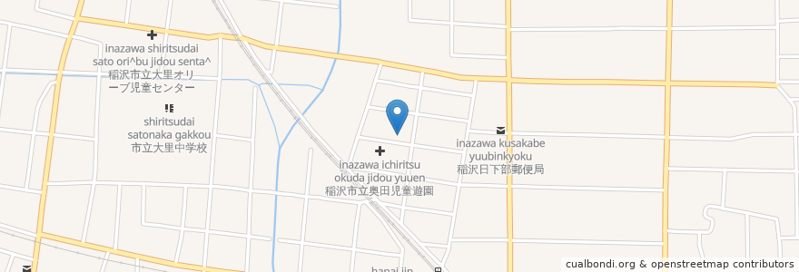 Mapa de ubicacion de 稲沢市立奥田児童遊園 en Japão, 愛知県, 稲沢市.