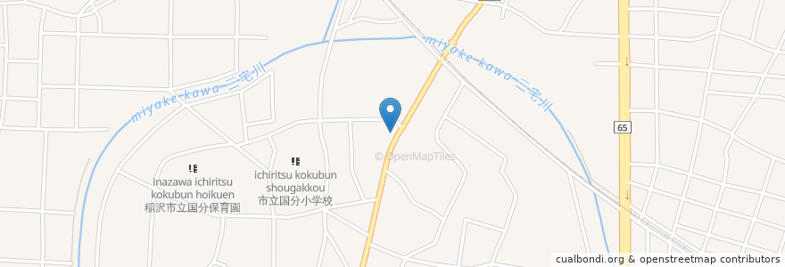 Mapa de ubicacion de 稲沢警察署矢合駐在所 en 일본, 아이치현, 稲沢市.