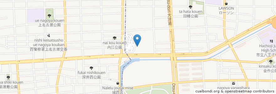 Mapa de ubicacion de 聖心幼稚園 en Japan, Aichi Prefecture, Nagoya, Kita Ward.