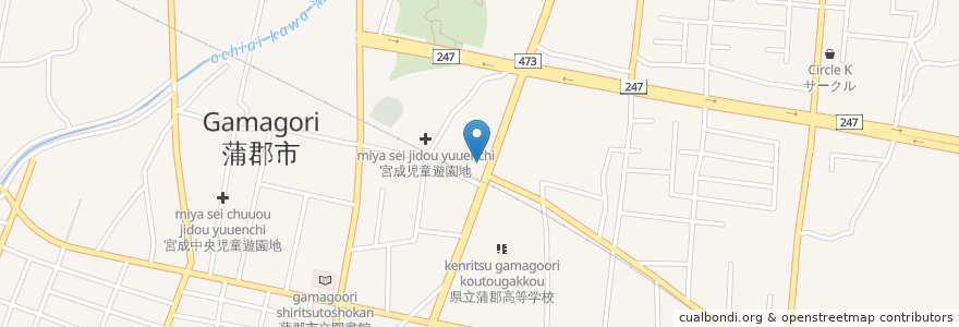 Mapa de ubicacion de 蒲郡警察署荒子交番 en Japón, Prefectura De Aichi, 蒲郡市.