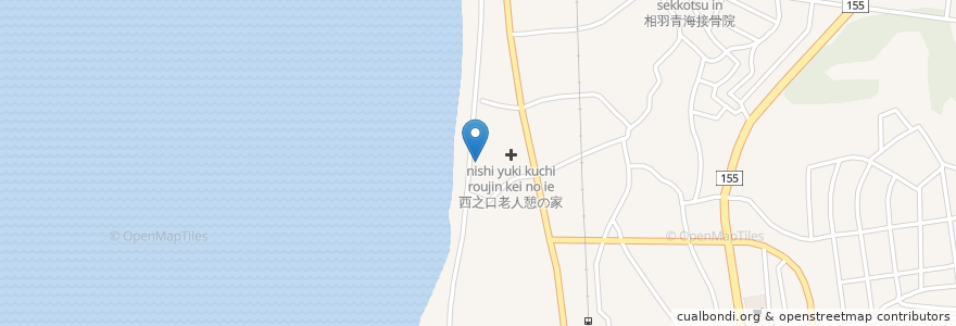 Mapa de ubicacion de 西之口児童館 en Japón, Prefectura De Aichi, 常滑市.