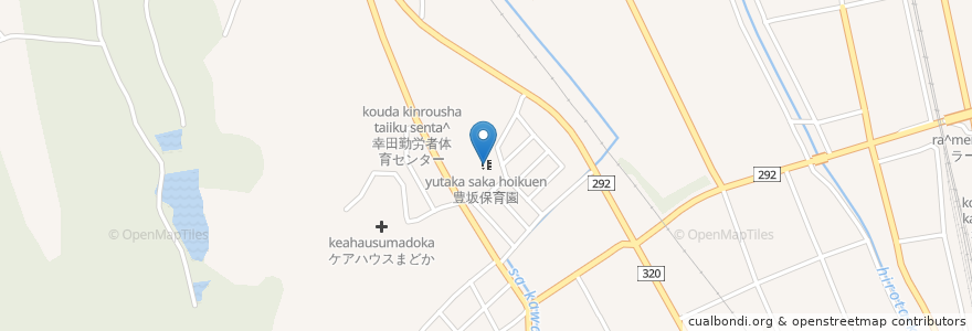 Mapa de ubicacion de 豊坂保育園 en Japan, 愛知県, 額田郡, 幸田町.